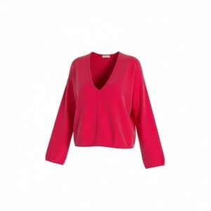 Women's Free People 100% Cashmere Cropped Sweater Pink Size Large